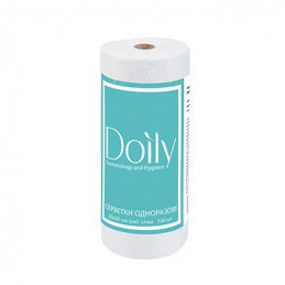 Doily 20x20 cm fibre napkins in roll - 40 g (100 pcs)