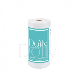 Doily® wipes in roll 20x20 cm (100 pcs/roll) 40 g/m2 non-woven fabric - mesh