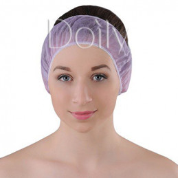 Gumička do vlasů Doily® (10 ks/balení) vyrobená z netkané textilie - fialová